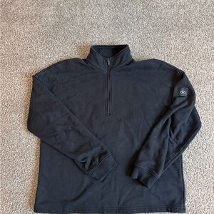 Alo Men’s Black Quarter-Zip Pullover Sweater
